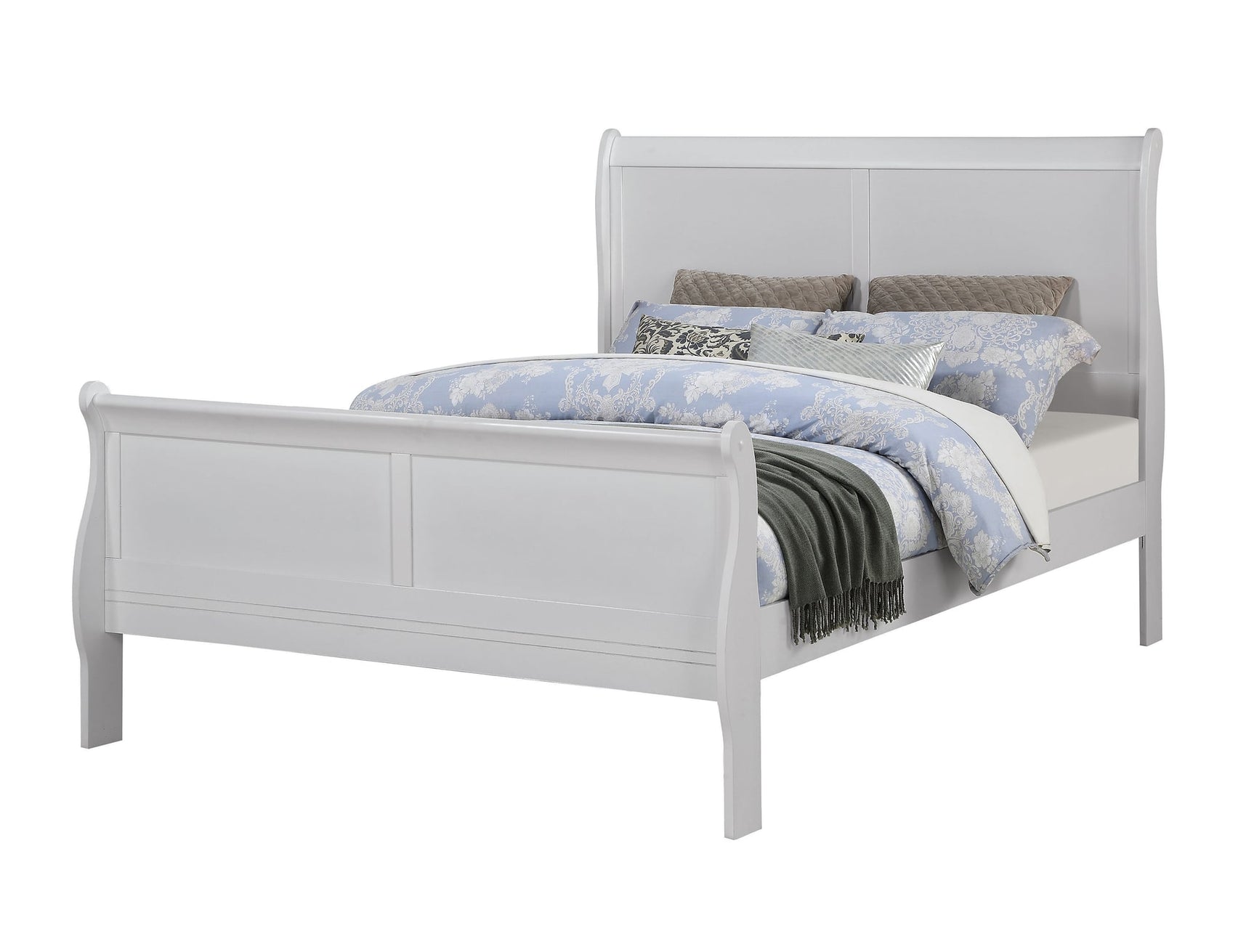 Louis Philip Greige Sleigh Panel Full Bed from Ella Furniture