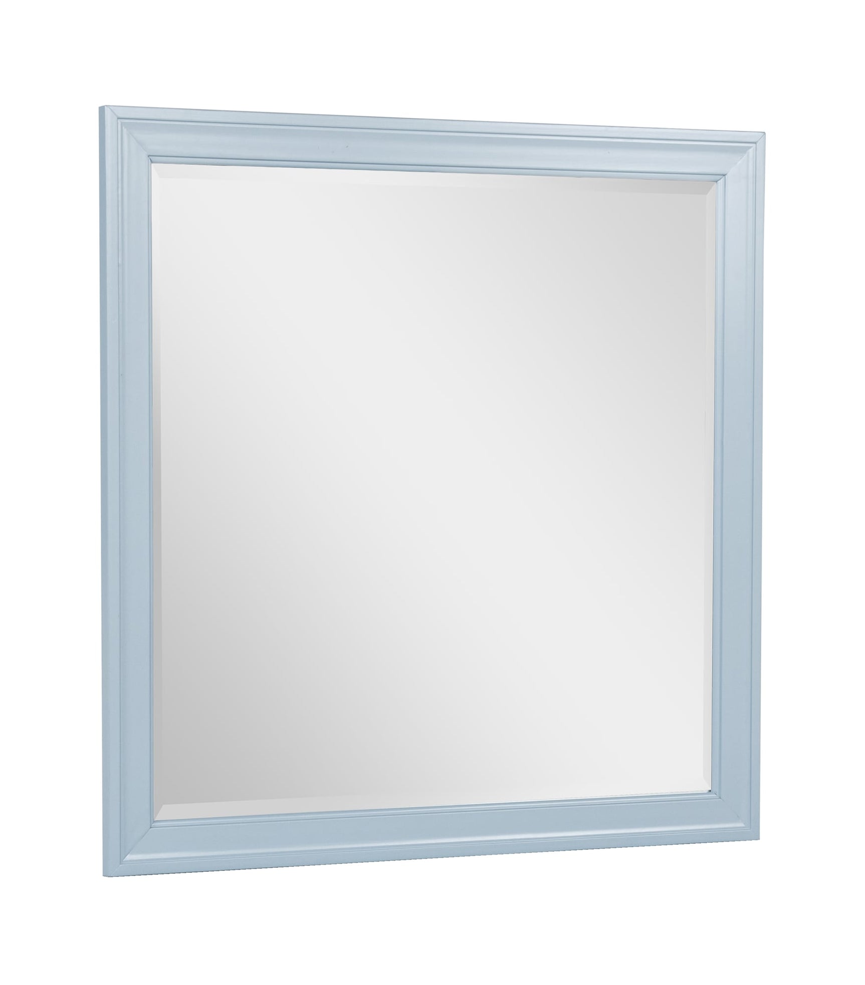 Louis Philip Blue Dresser and Mirror view 3