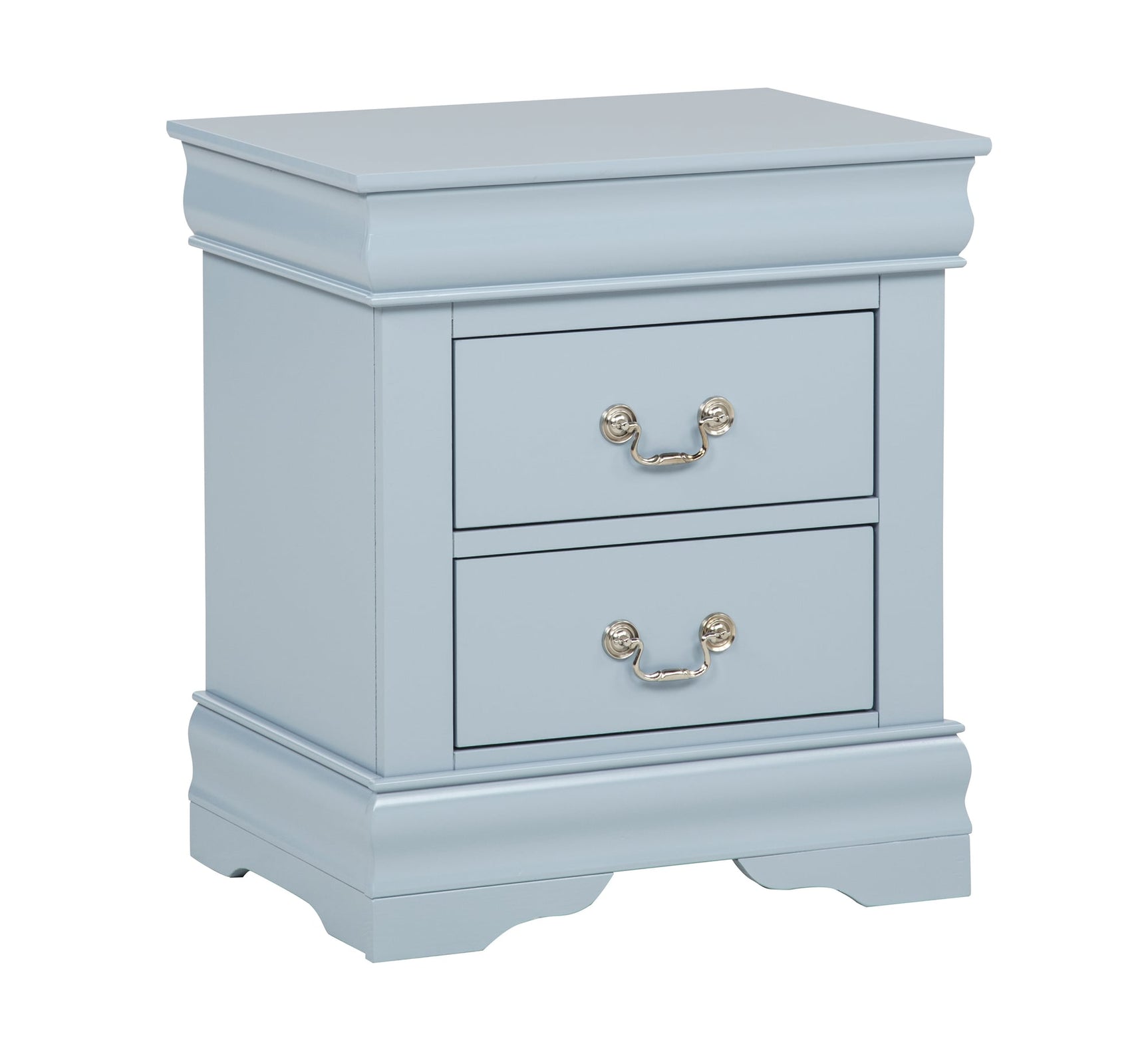 Louis Philip Nightstand in Blue Finish from Ella Furniture