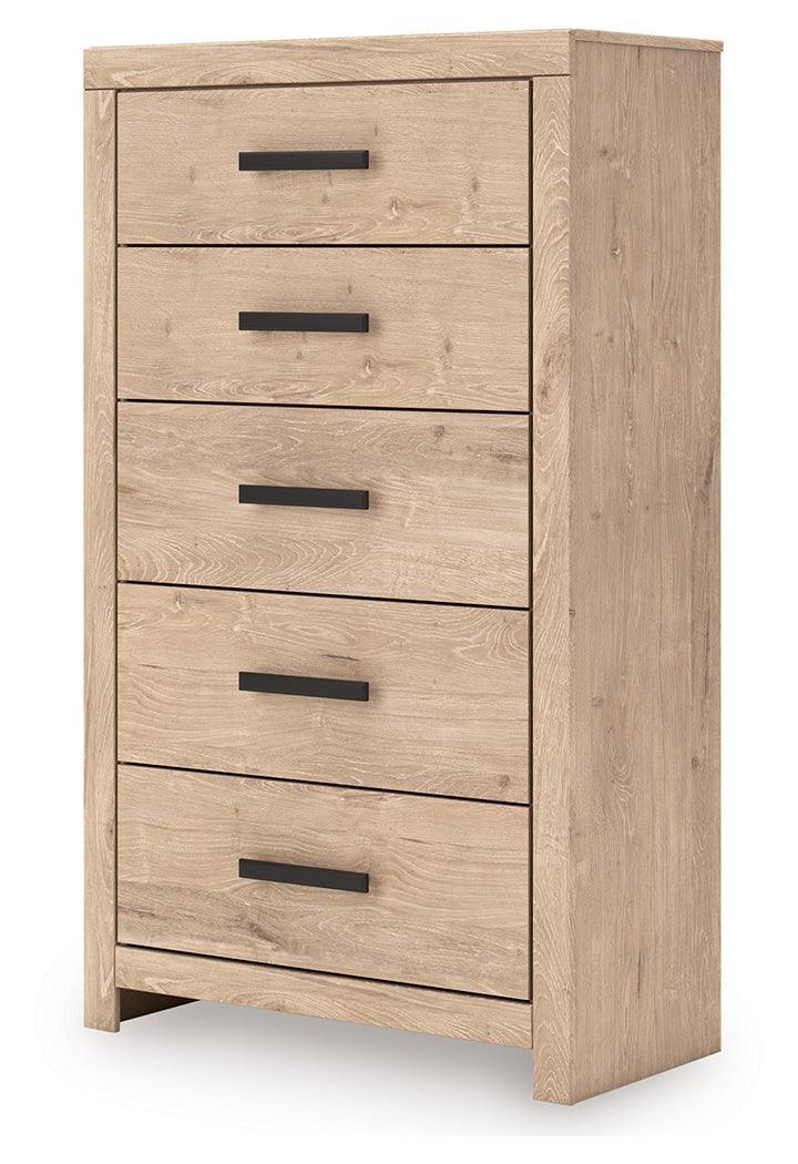Sanginlane Tan Chest of Drawers