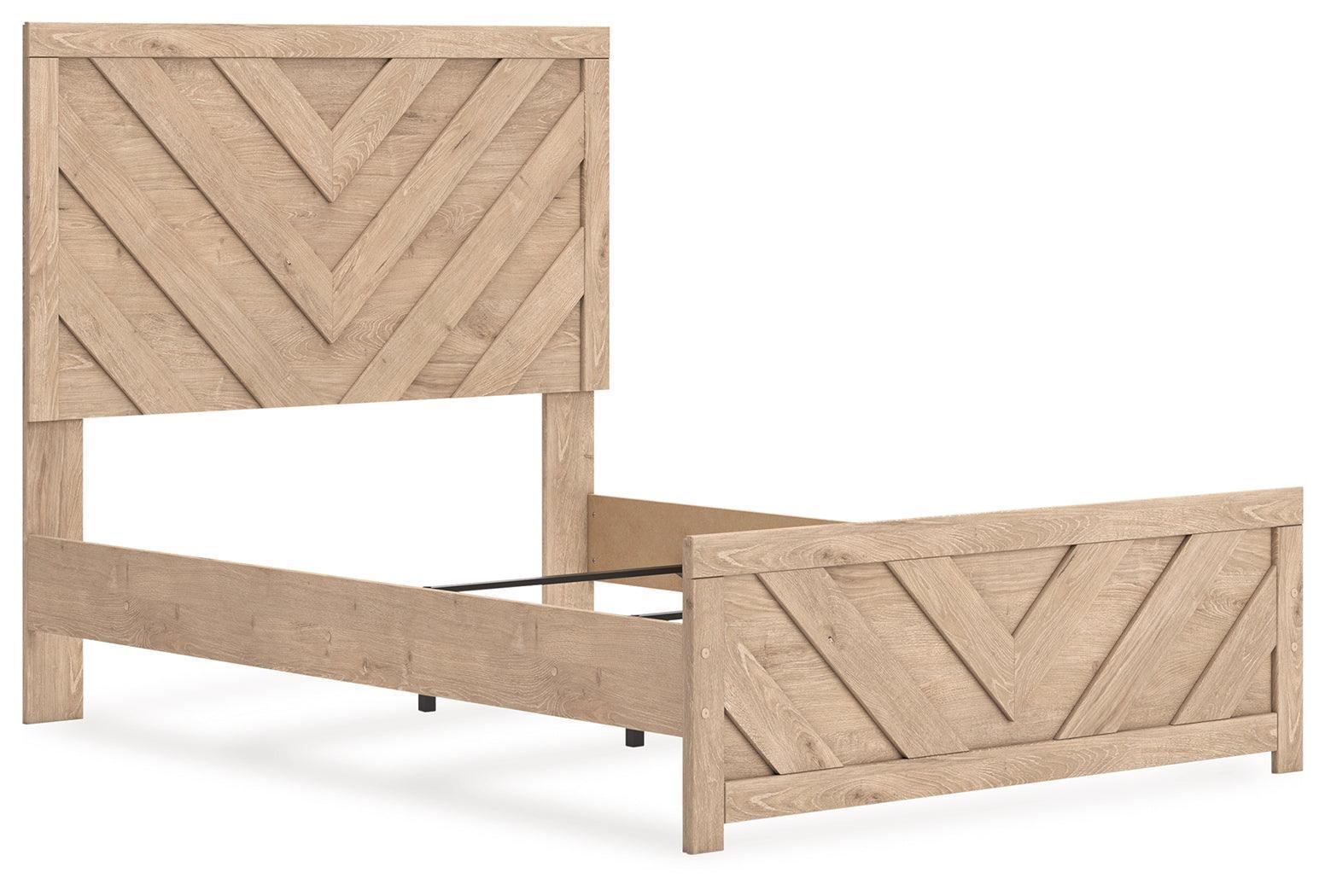 Sanginlane Tan Full Panel Bed