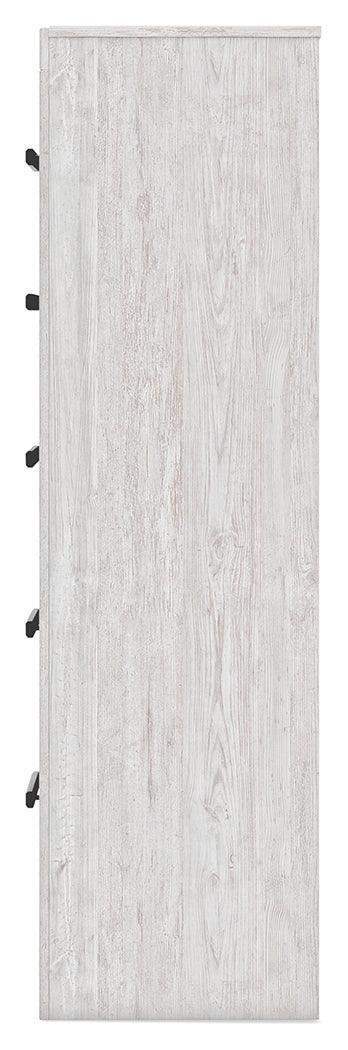 Cayboni Whitewash 5-Drawer Chest