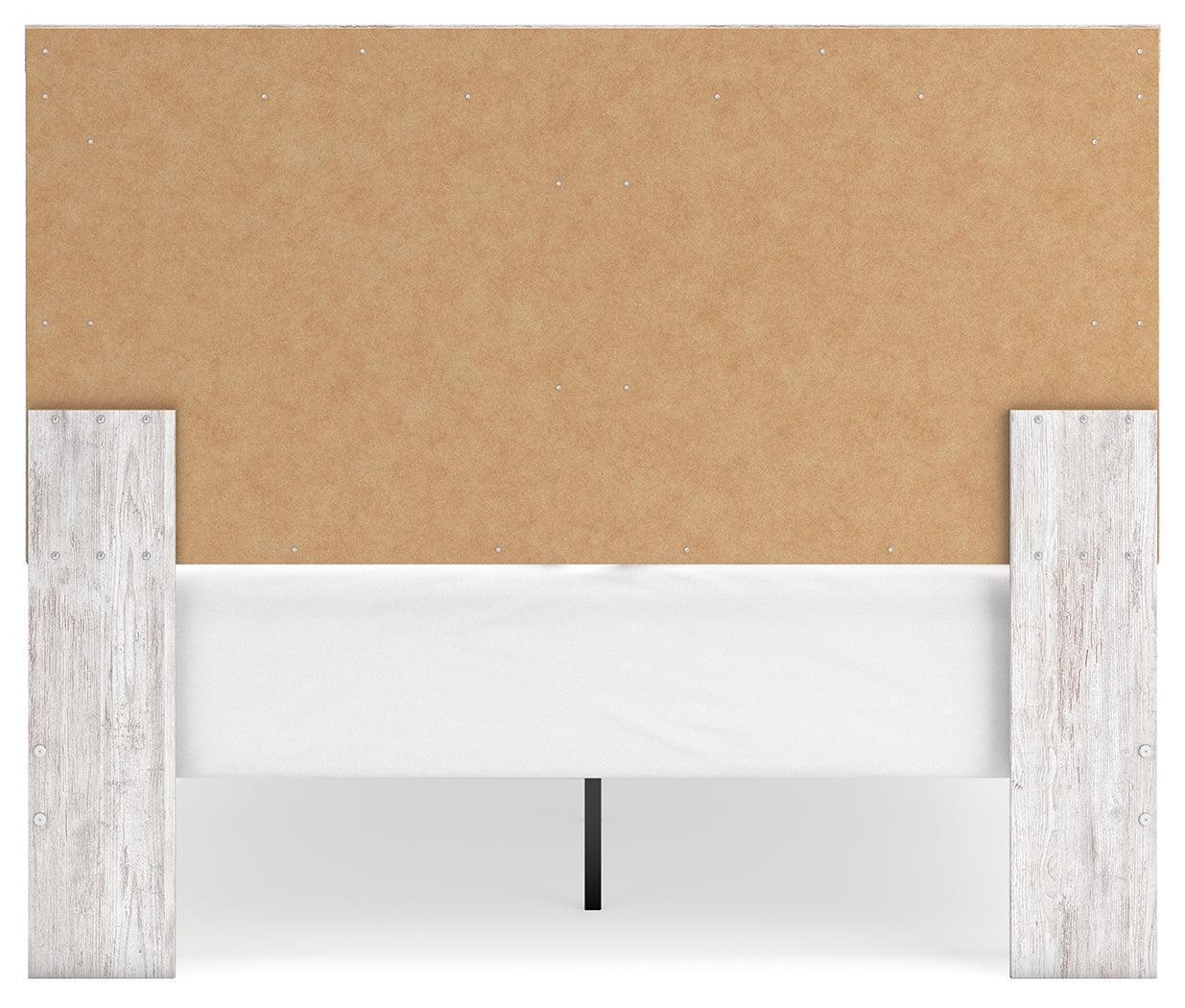 Cayboni Whitewash Queen Panel Bed