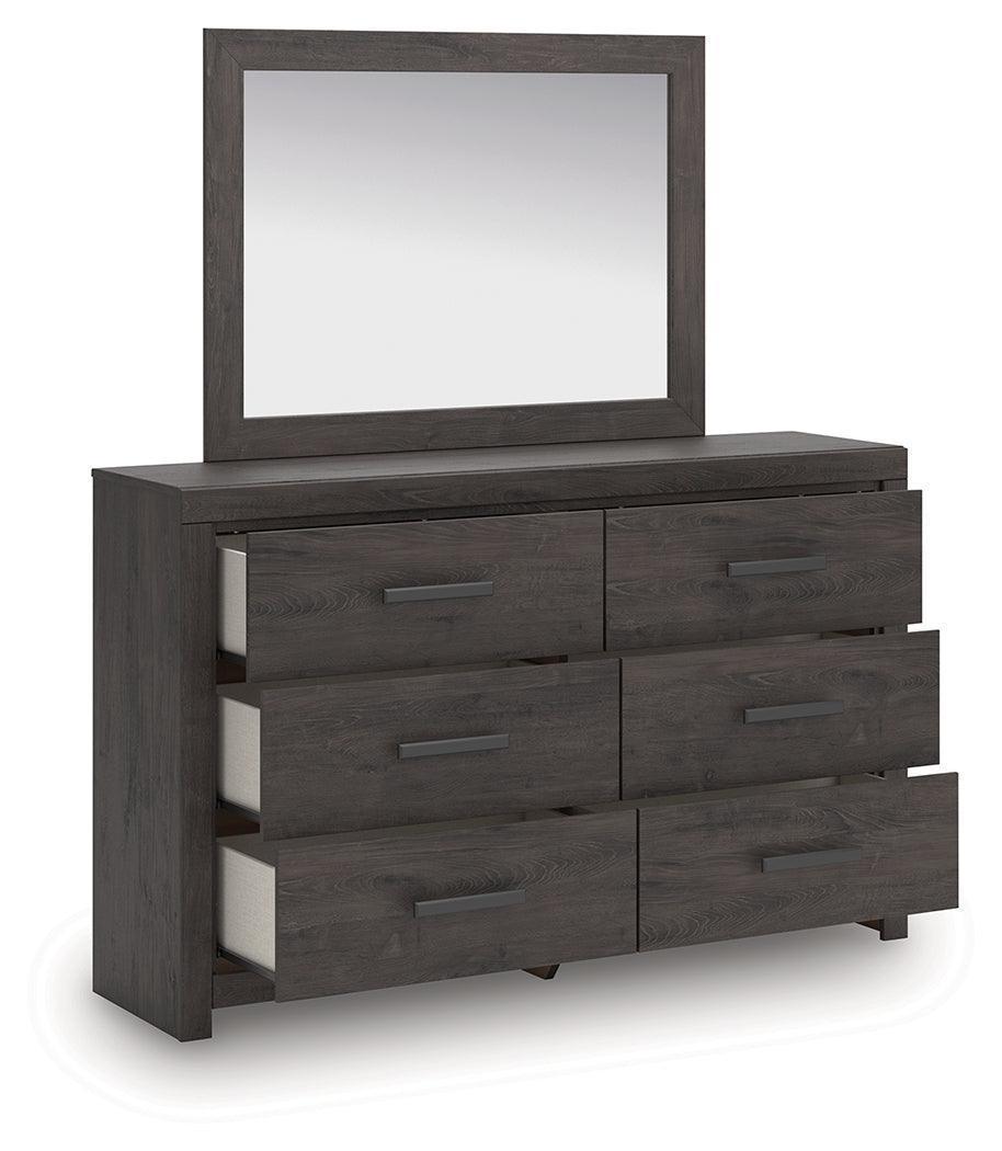 Prendonea Charcoal Dresser and Mirror