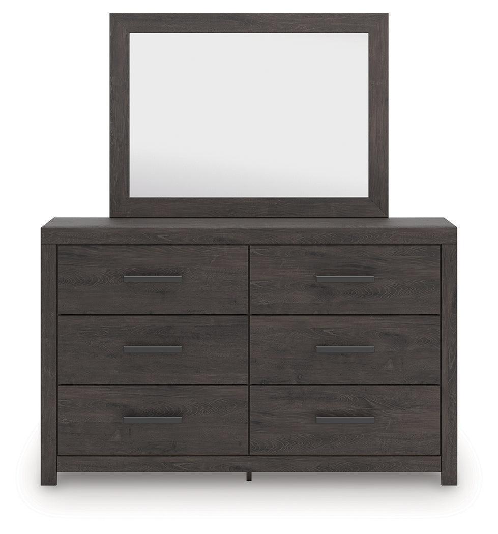 Prendonea Charcoal Dresser and Mirror
