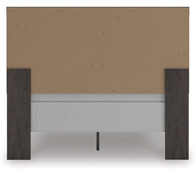 Prendonea Charcoal Queen Panel Bed