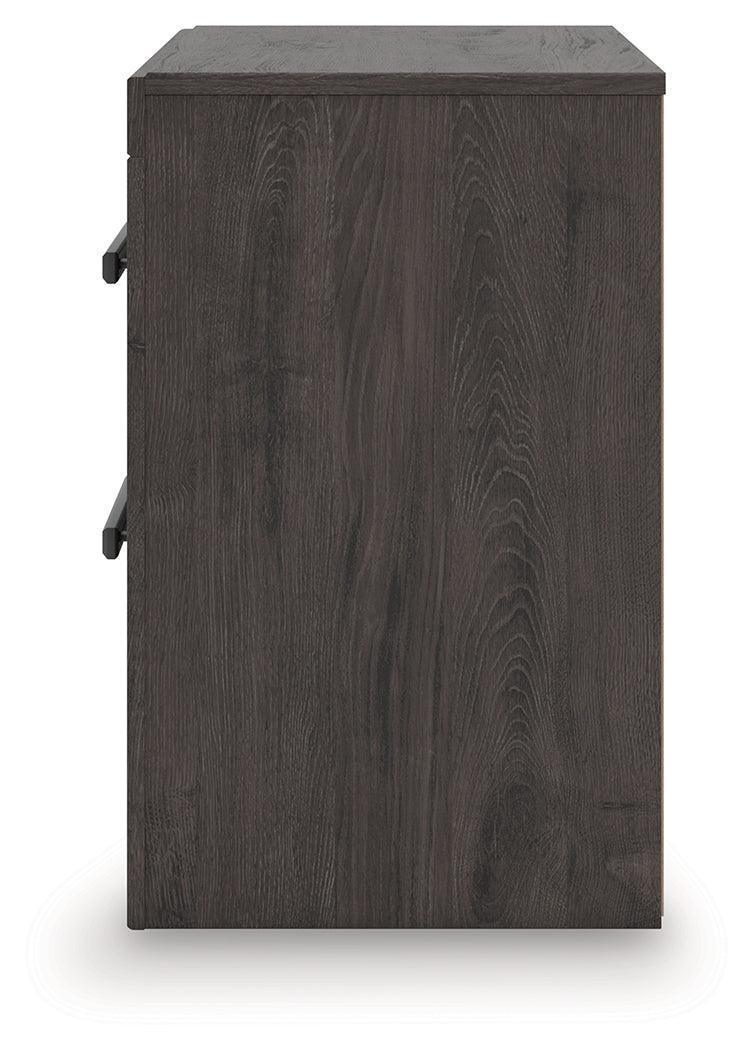 Prendonea Charcoal Nightstand