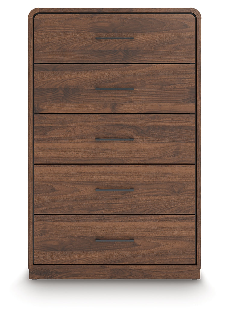 Fortlorn Walnut Brown Chest of Drawers