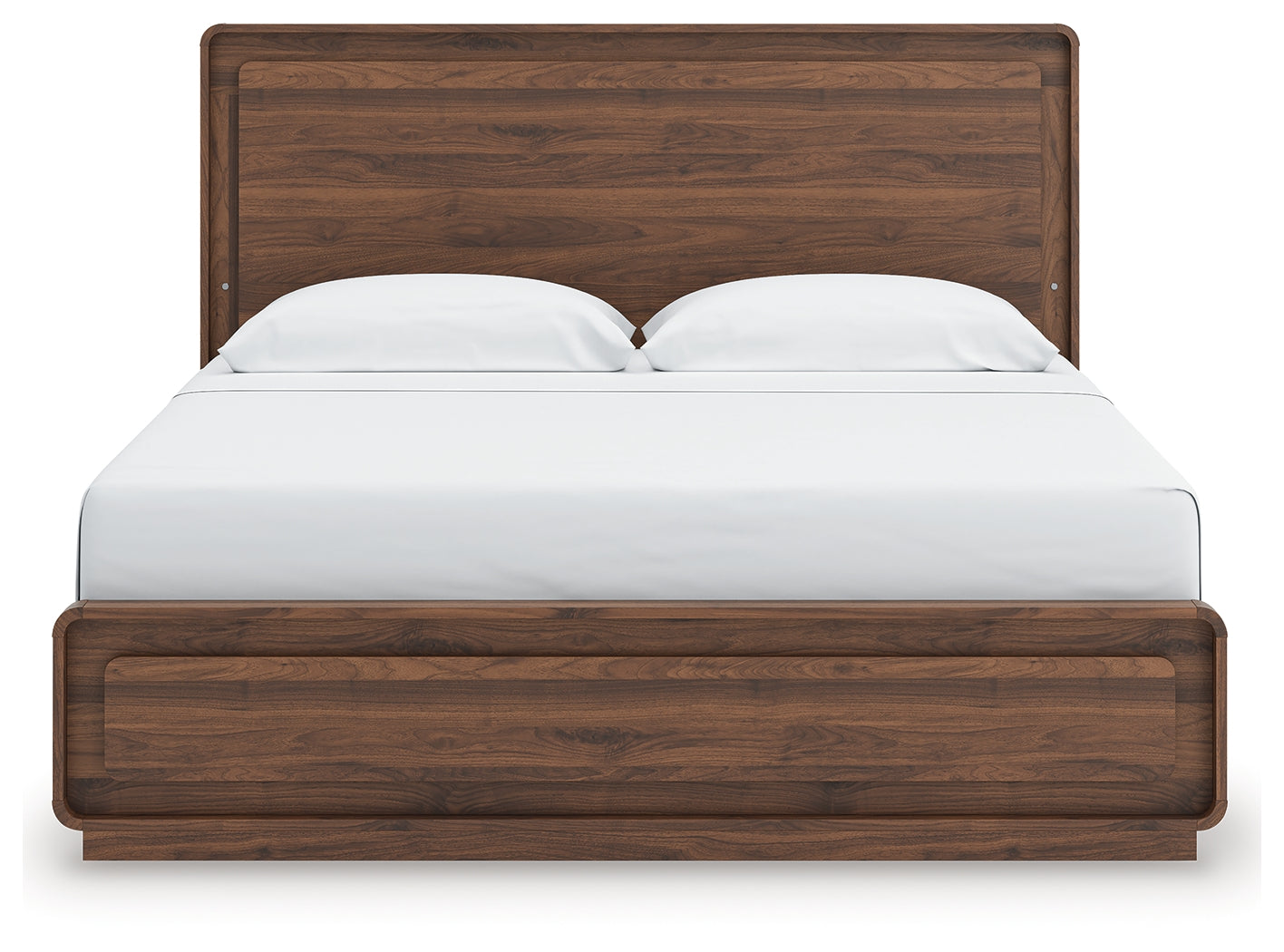 Fortlorn Walnut Brown King Panel Bed