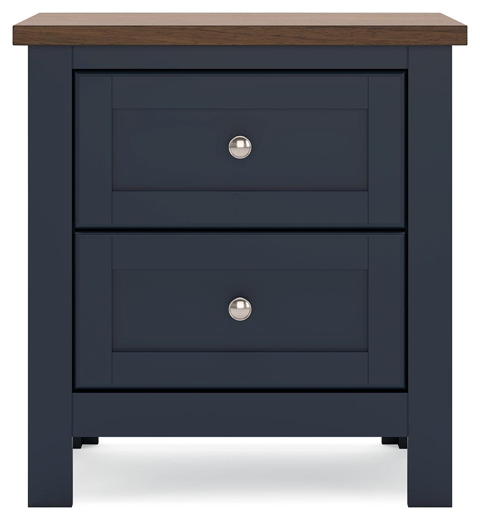 Landocken Brown/Blue Nightstand
