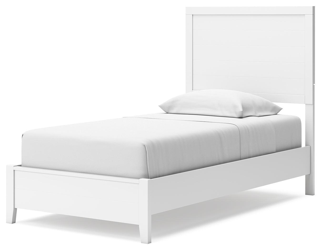 Binterglen White Twin Panel Bed