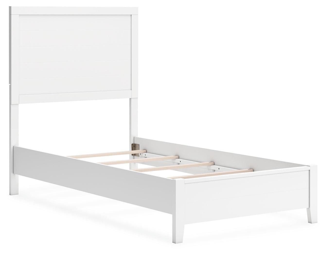 Binterglen White Twin Panel Bed