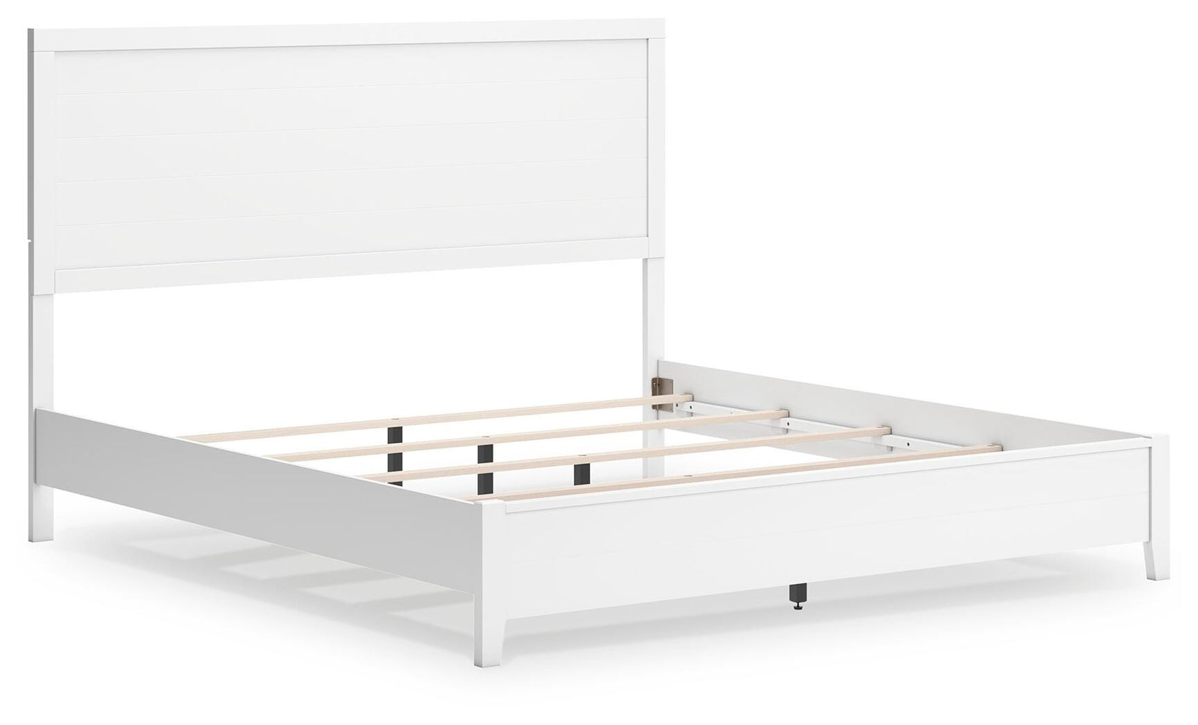 Binterglen White Panel Bedroom Set angled view