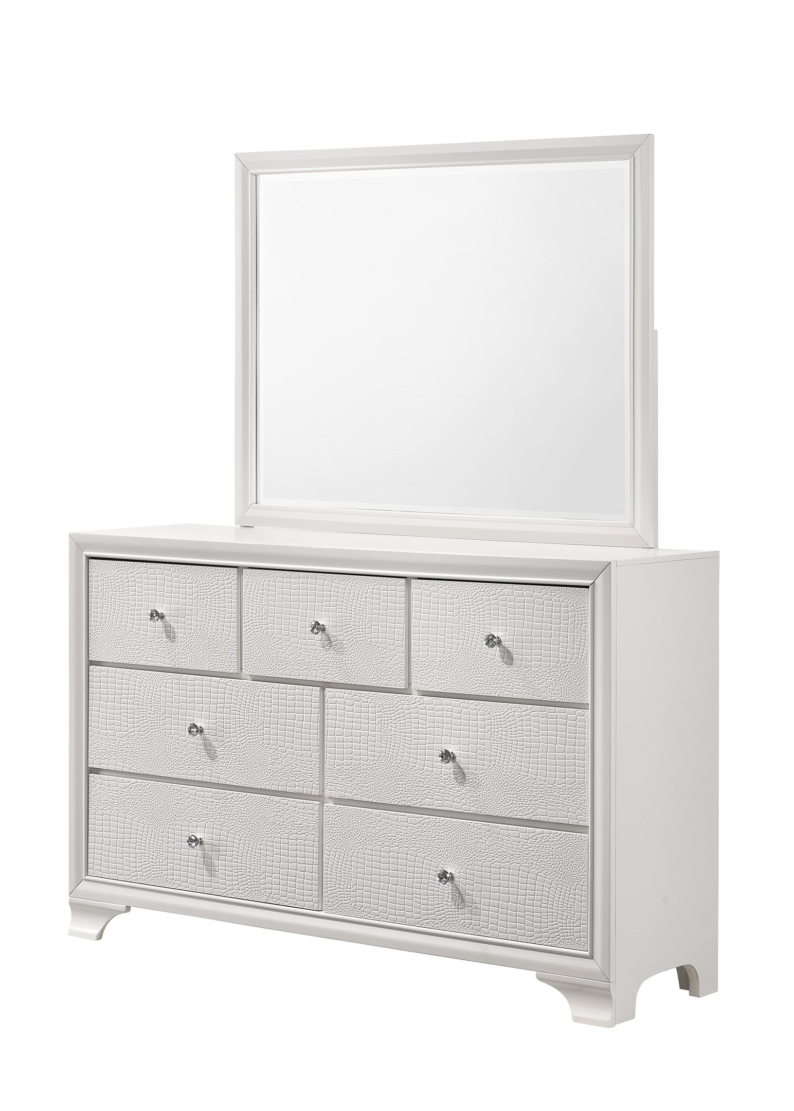 Lyssa Oat Frost LED Upholstered Tufted Panel Queen Bed