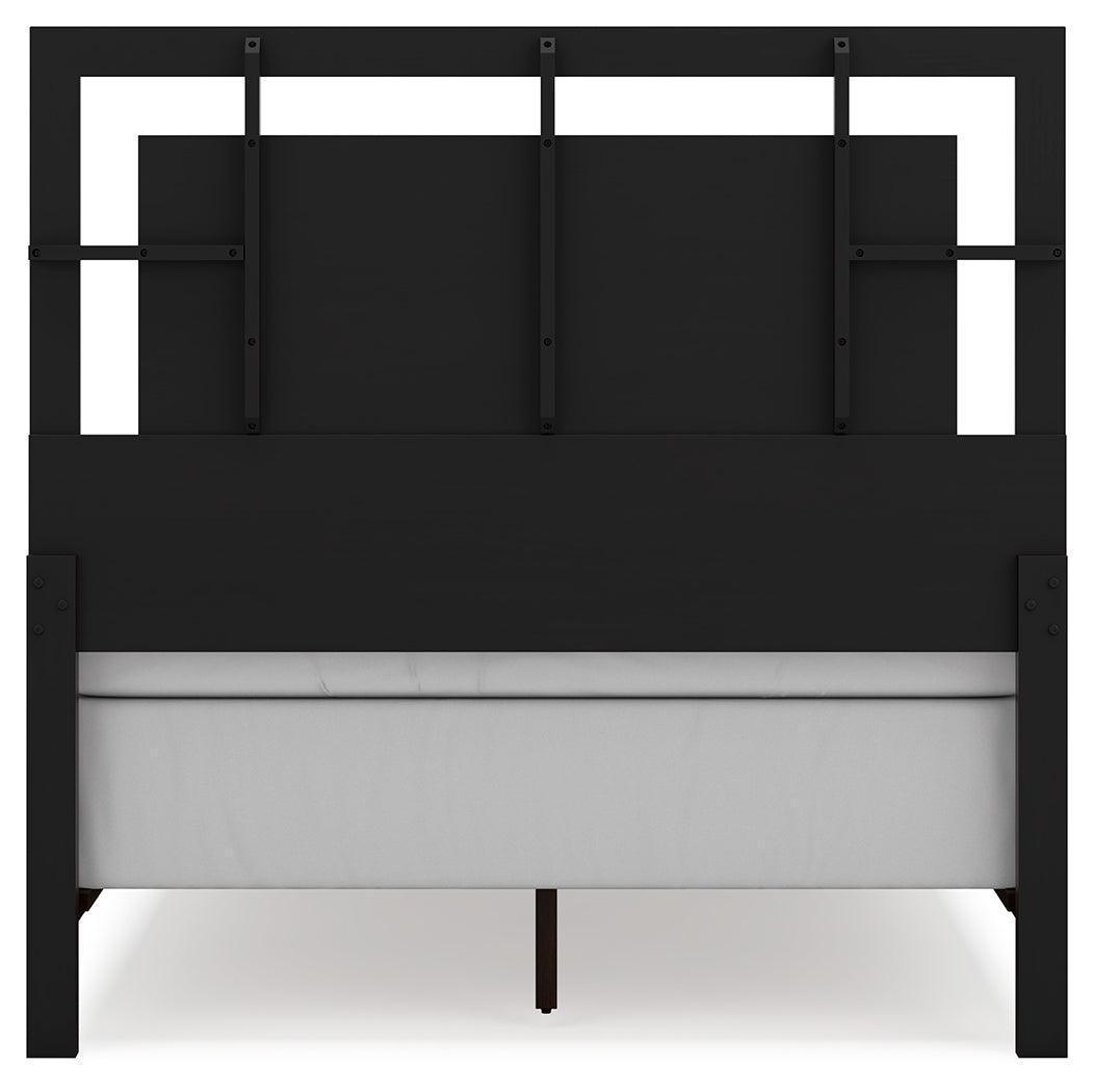 Covetown Full Dark Brown Panel Bed - Full Size