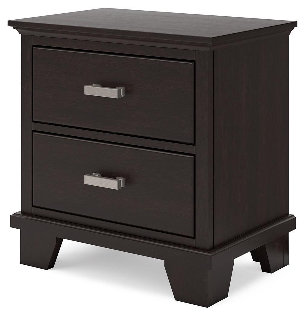 Covetown Dark Brown Contemporary Nightstand