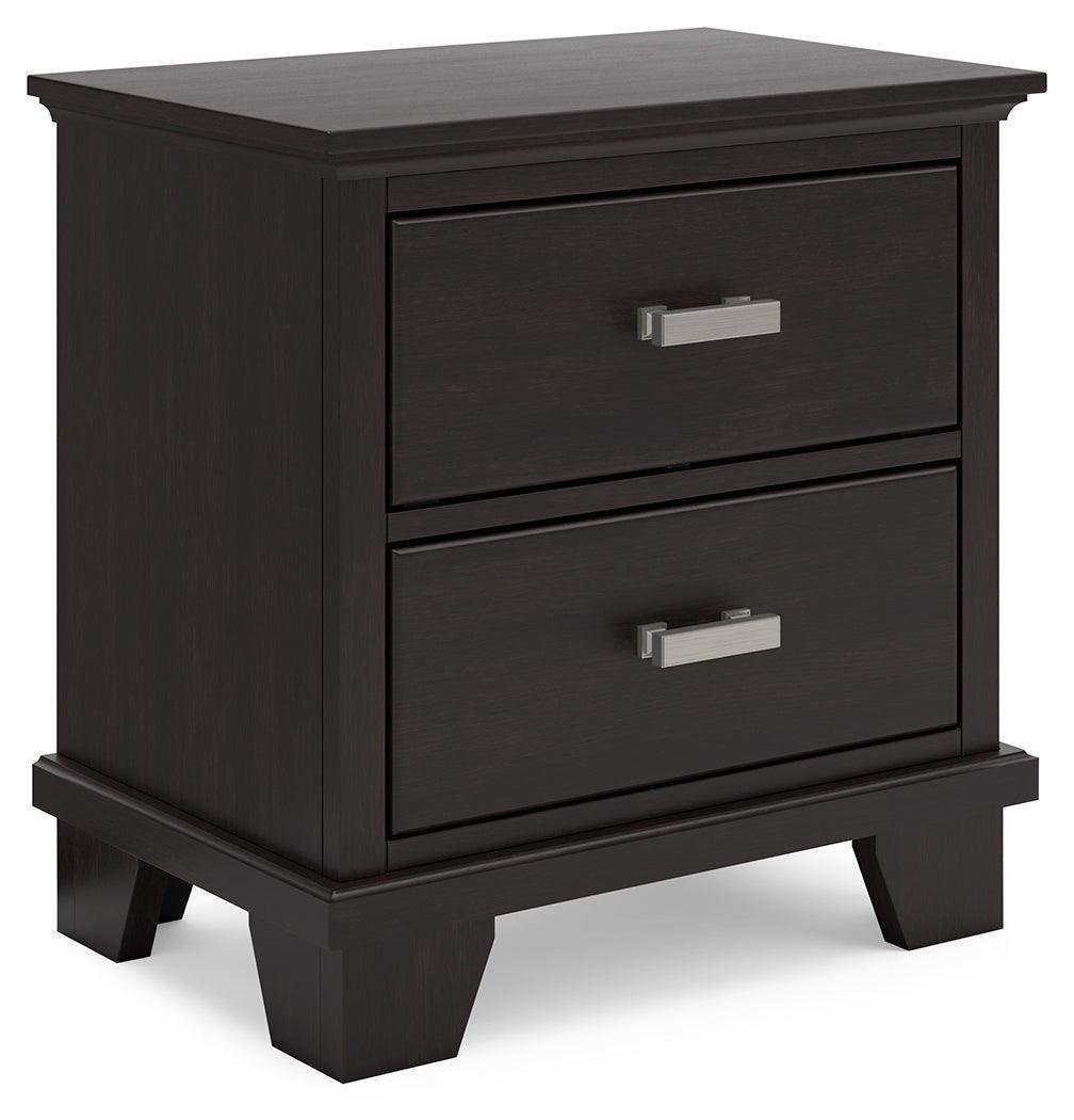Covetown Dark Brown Contemporary Nightstand