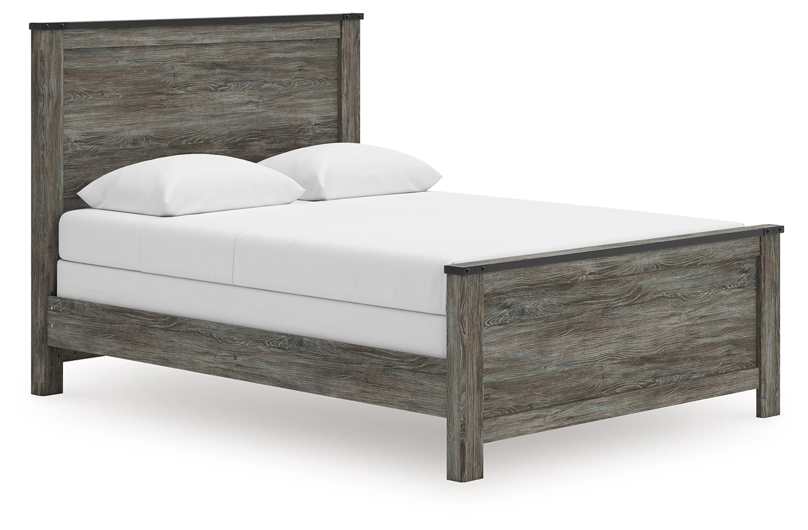 Frandern Black/Gray Queen Panel Bed
