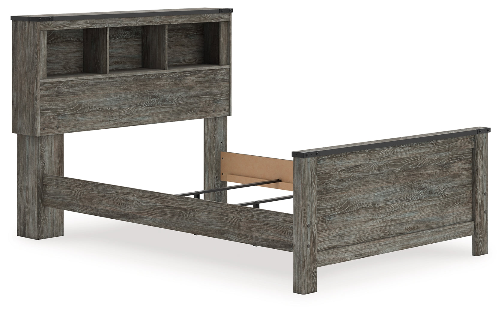 Frandern Gray Full Bookcase Panel Bed