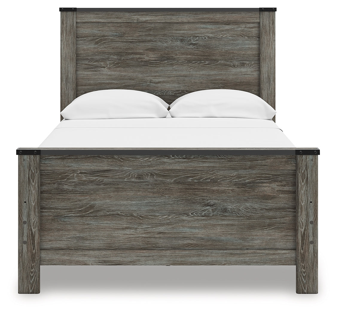 Frandern Black/Gray Full Panel Bed