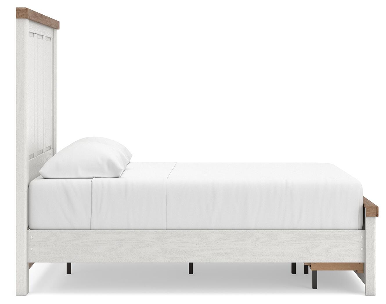 Savonport White/Brown Full Panel Storage Bed view 8