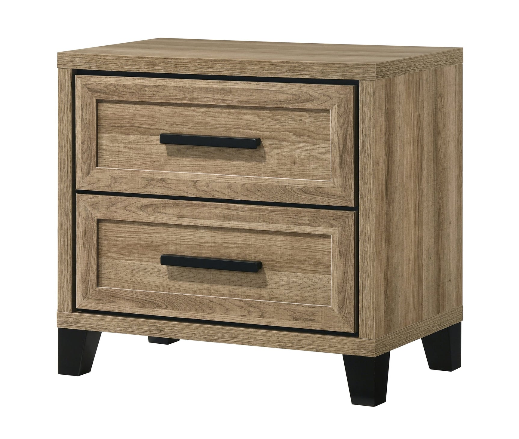 Jameson Light Brown Nightstand with Classic Design from Ella Furniture