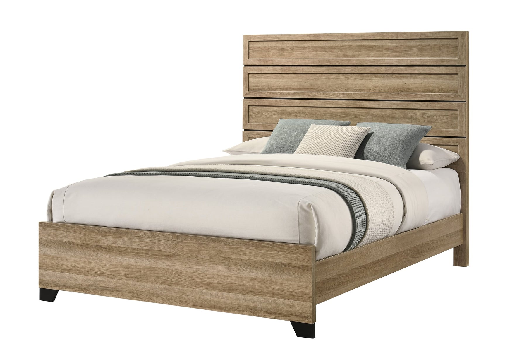 Jameson Light Brown Panel King Bed from Ella Furniture