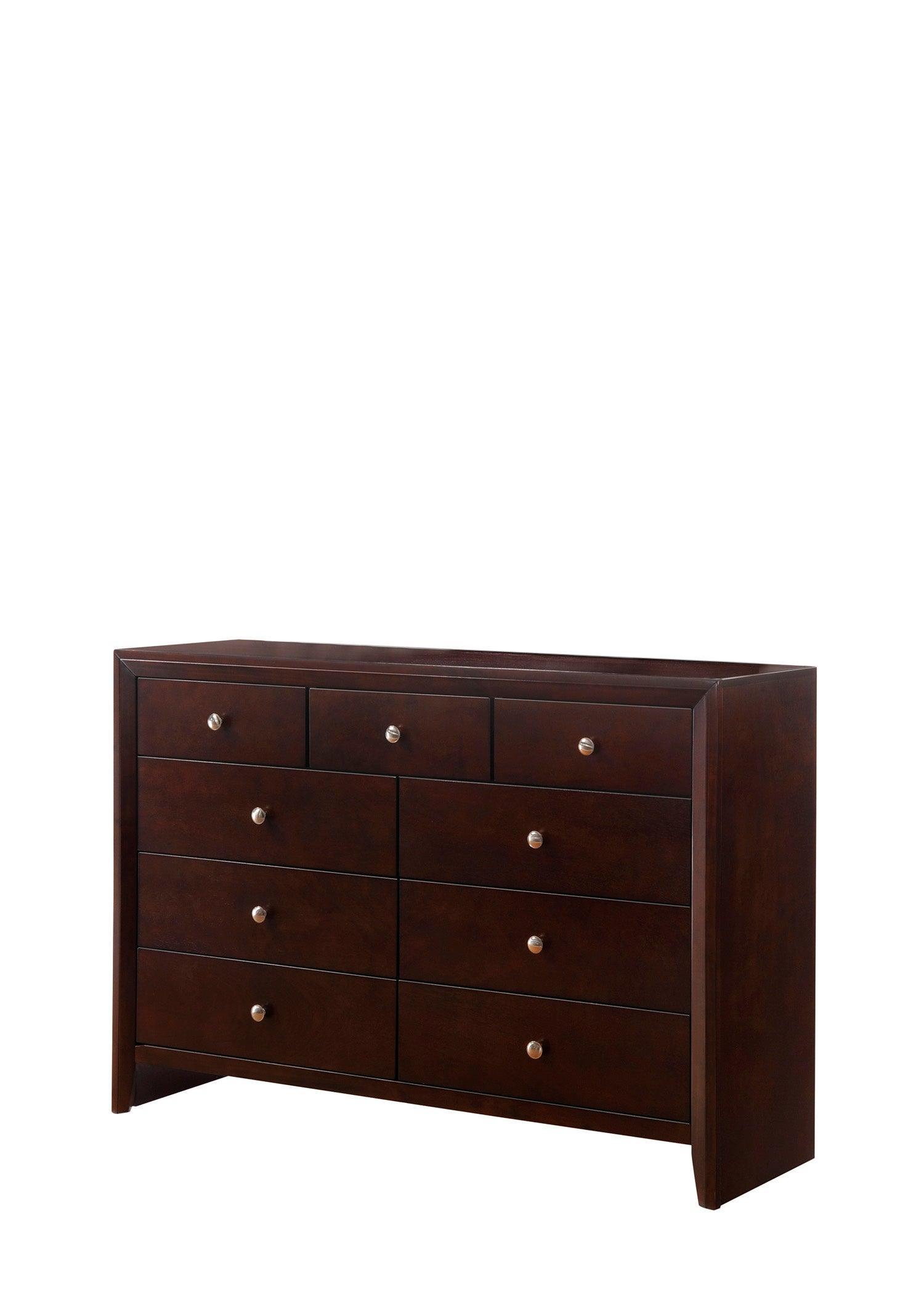 Evan Chest Gray, Modern Rope Wood, Nickel Knob 5 Drawers - Ella Furniture