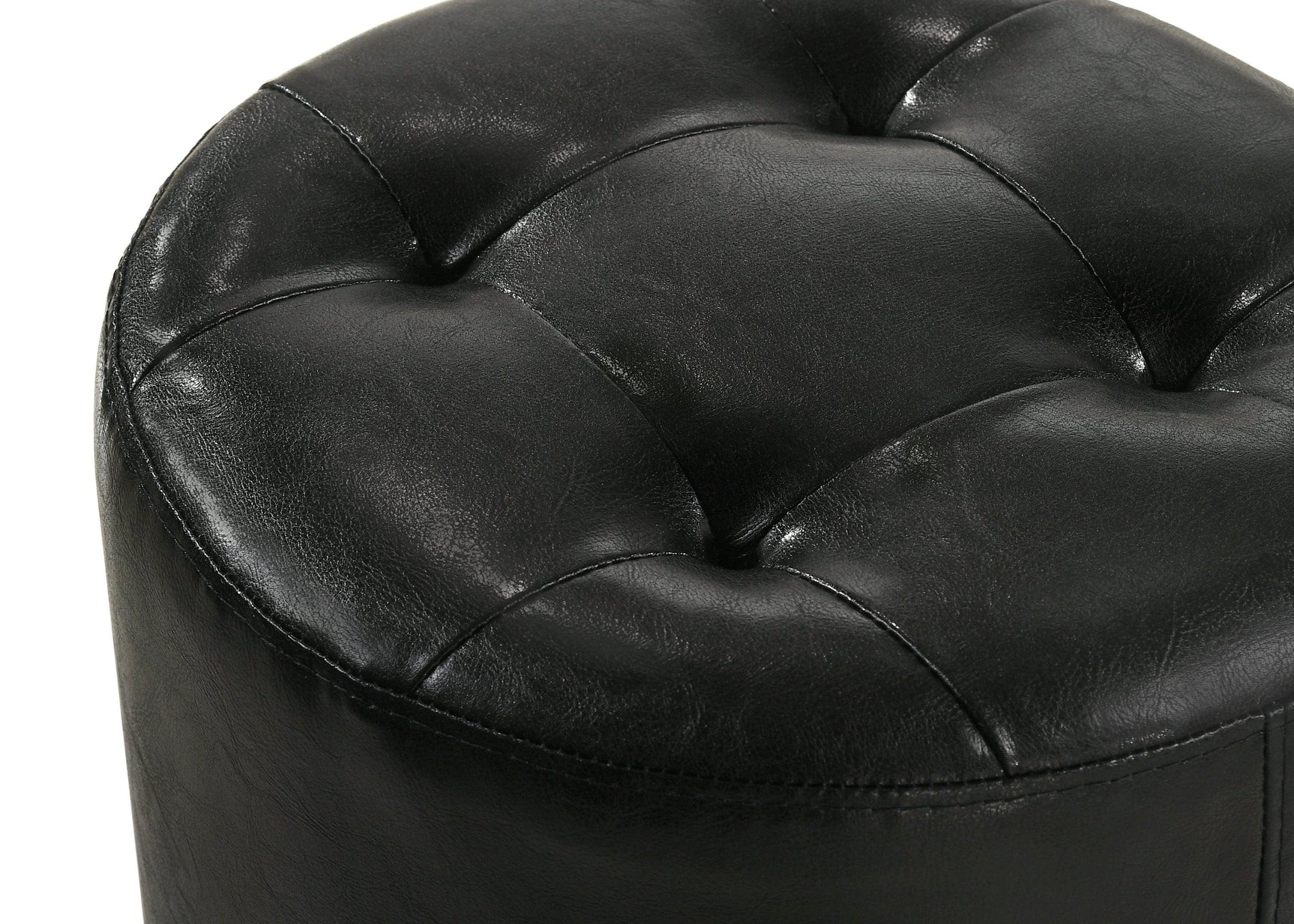 Avery Black Contemporary Sleek Veneers With Knob Vanity - Ella Furniture