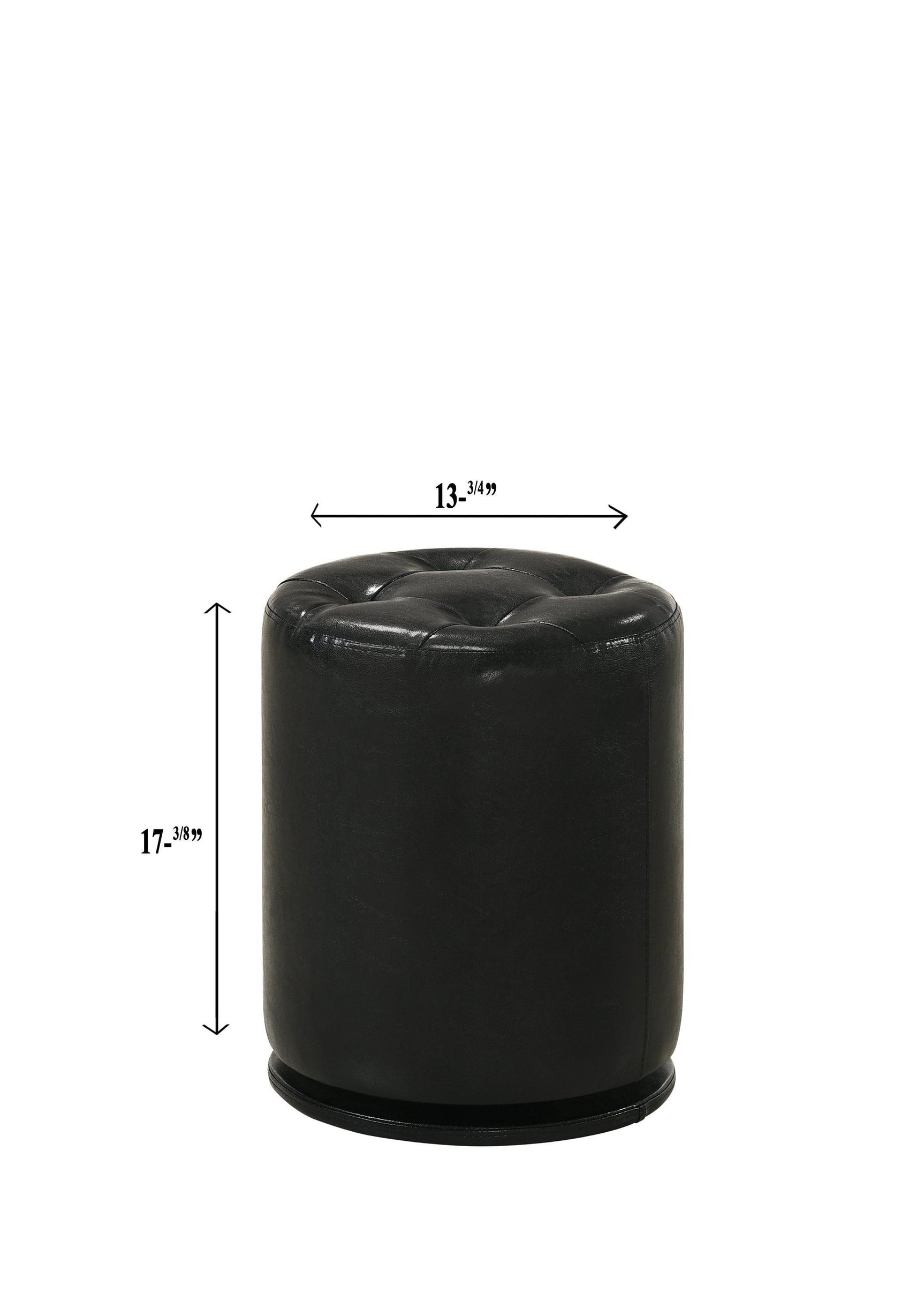 Avery Black Contemporary Sleek Veneers With Knob Vanity - Ella Furniture
