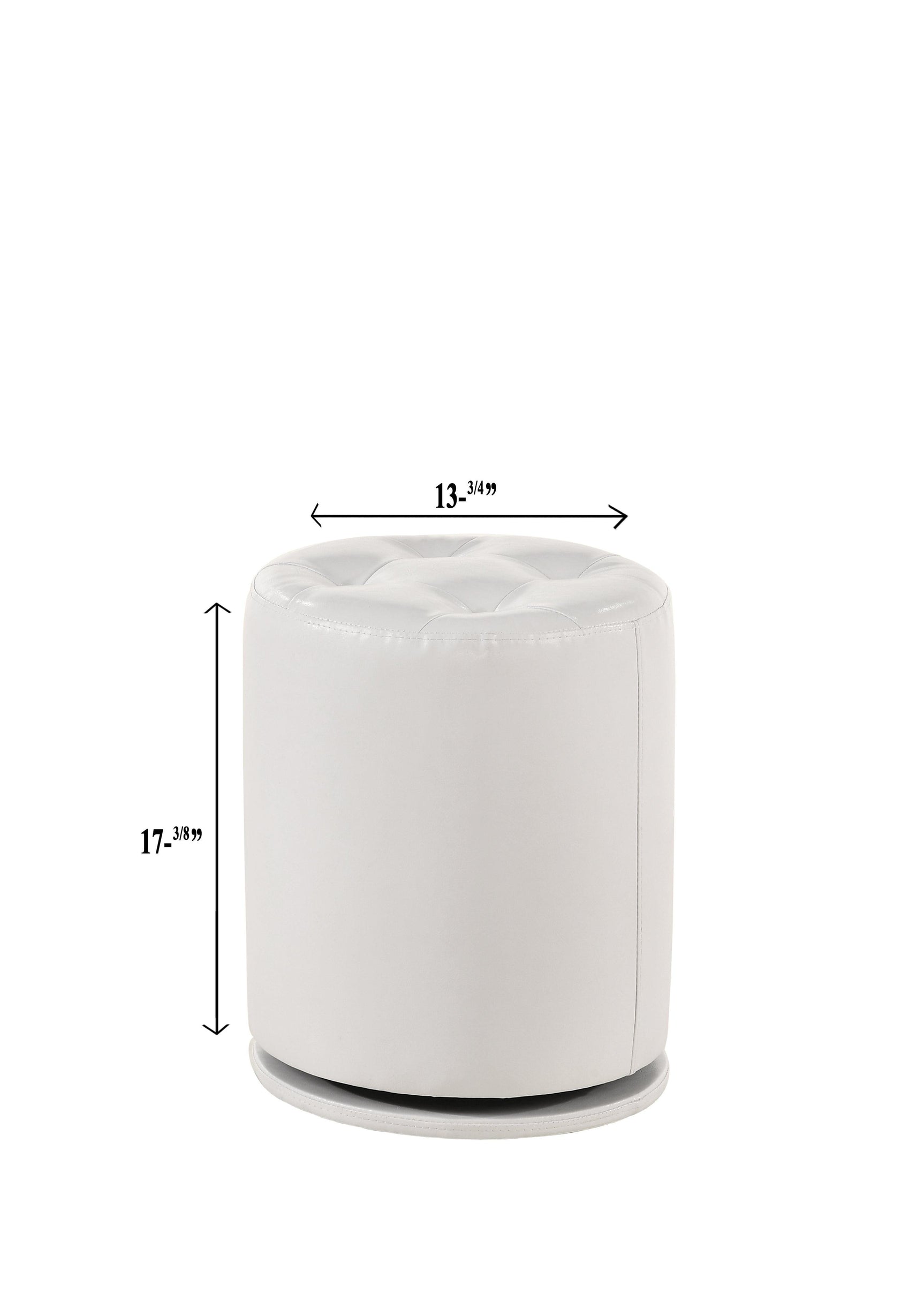 Avery White Contemporary Sleek Veneers With Knob Vanity - Ella Furniture