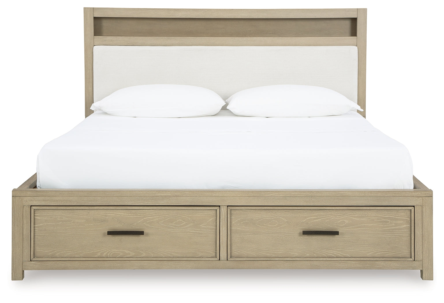 Calmoro Gray Queen Bookcase Bed