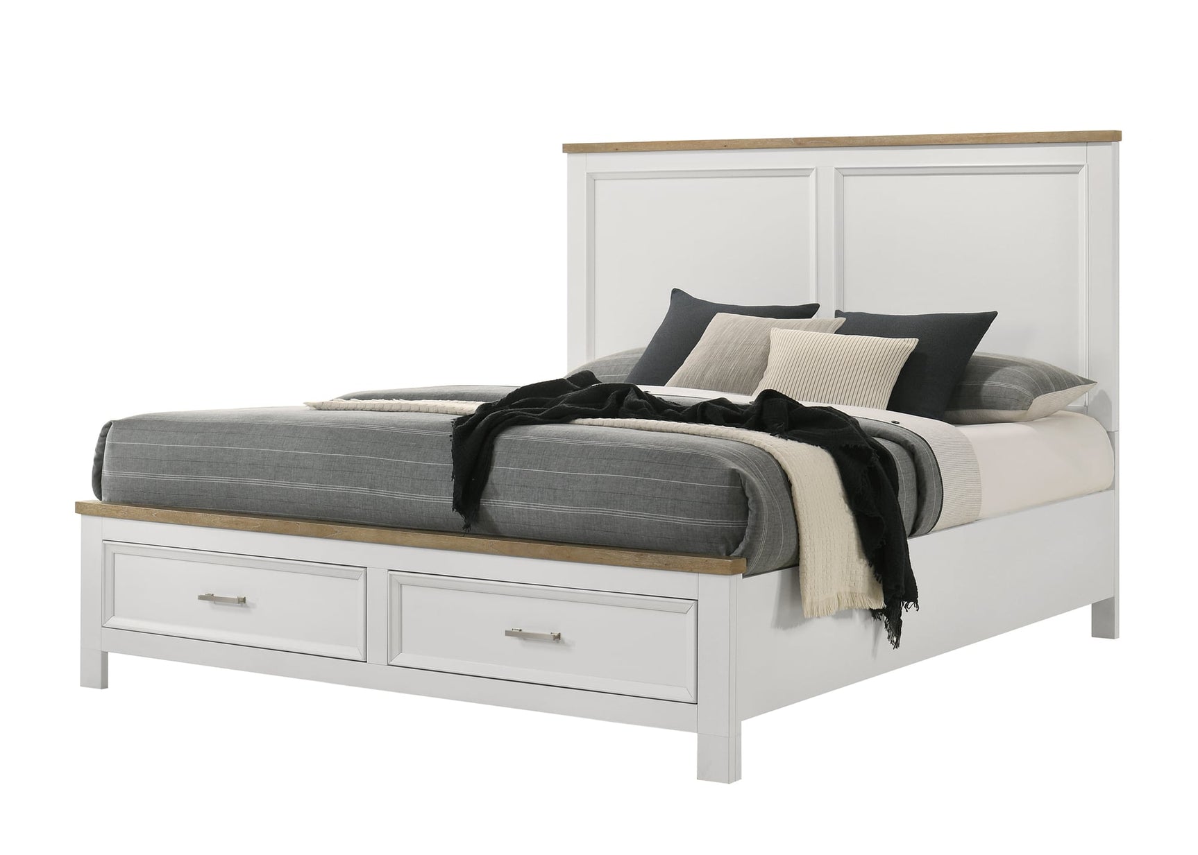 Aston White Storage Platform Bedroom Set view 6