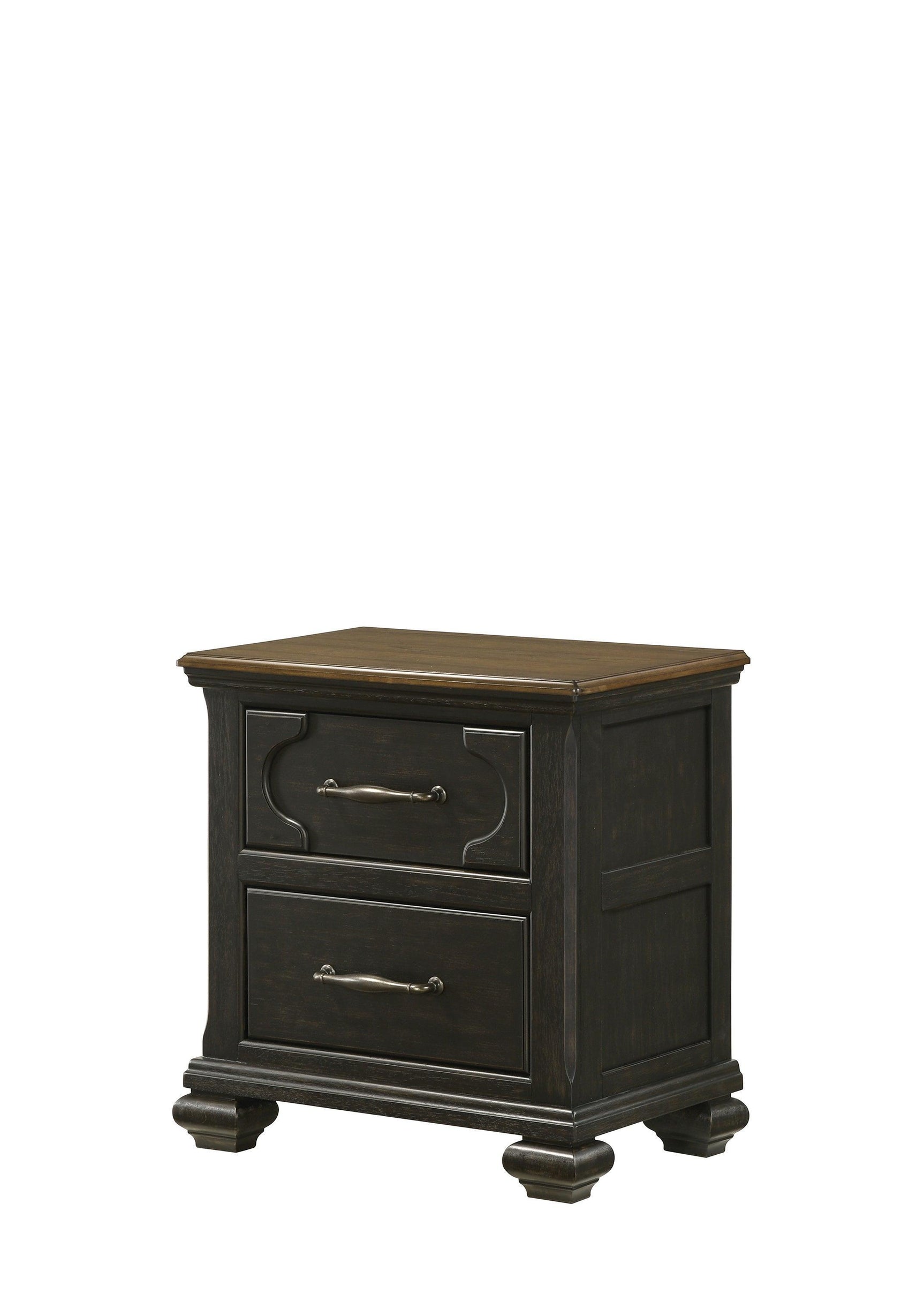 Hamilton Brown Modern Contemporary Solid Wood And Veneers 5-Drawers Handle Accent Chest - Ella Furniture