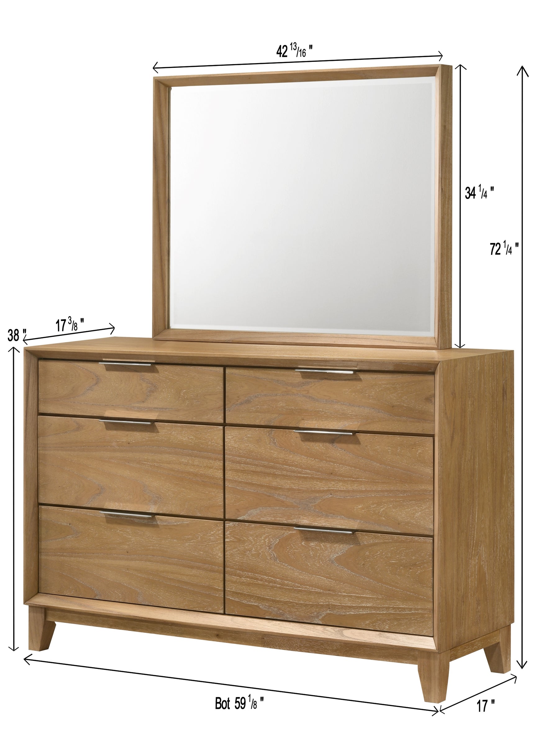 Florian Light Brown Nightstand