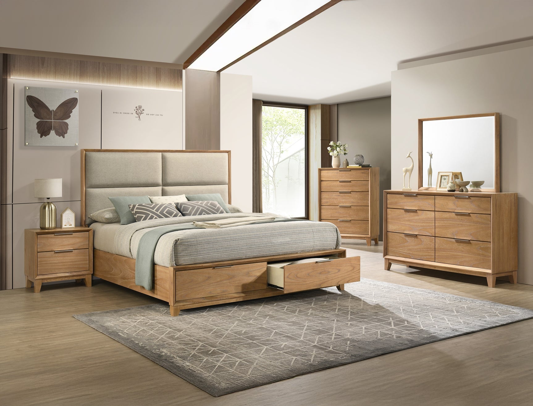 Florian Light Brown Nightstand