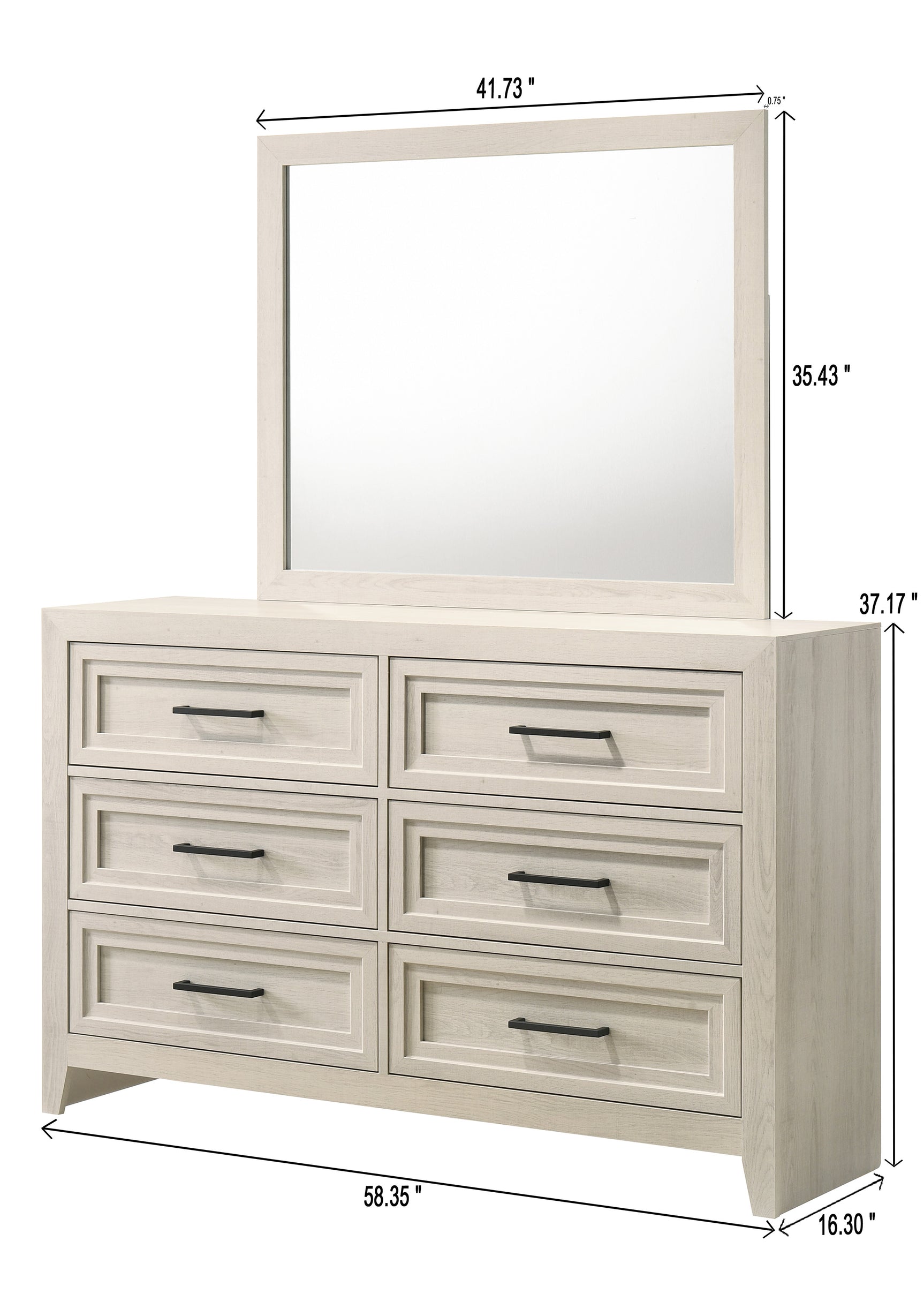 Lorraine Cream Panel King Bed