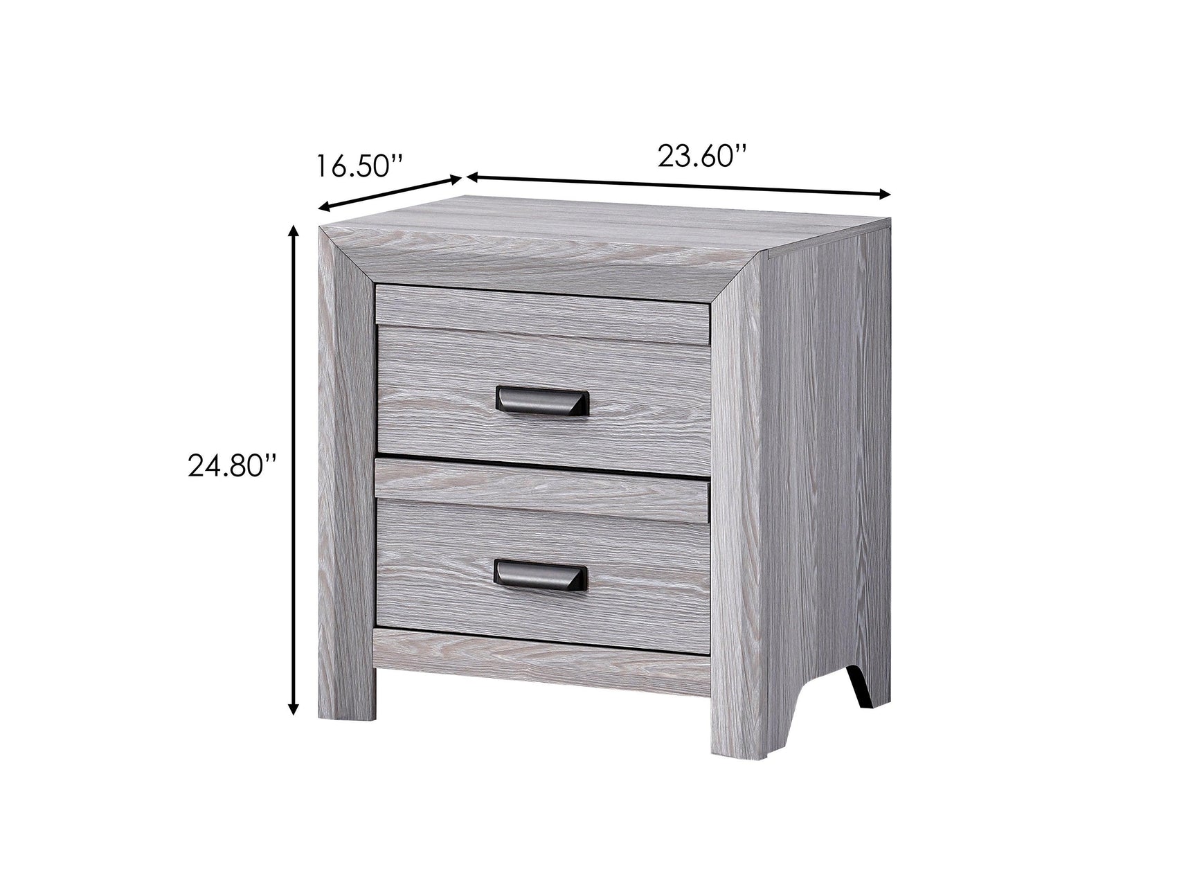 Adelaide Gray Upholstered Panel Full Bed