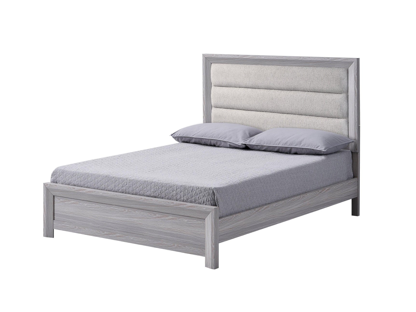 Adelaide Gray Upholstered Panel Full Bed