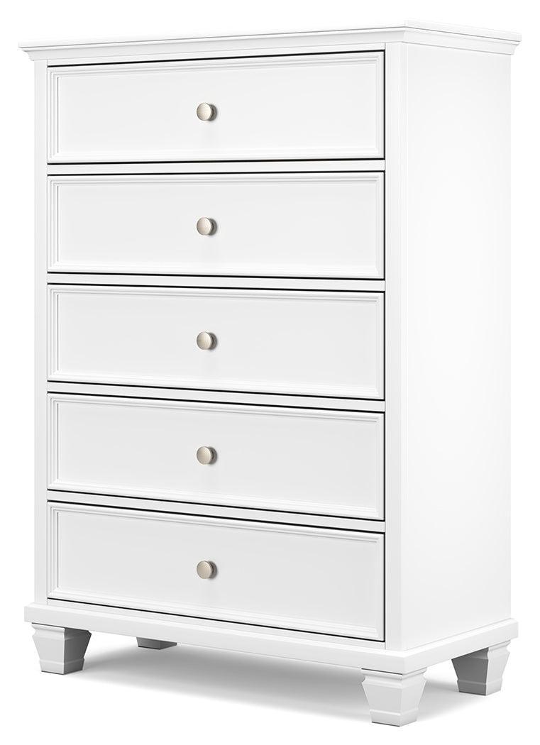 Fortman White Chest Of Drawers - Ella Furniture