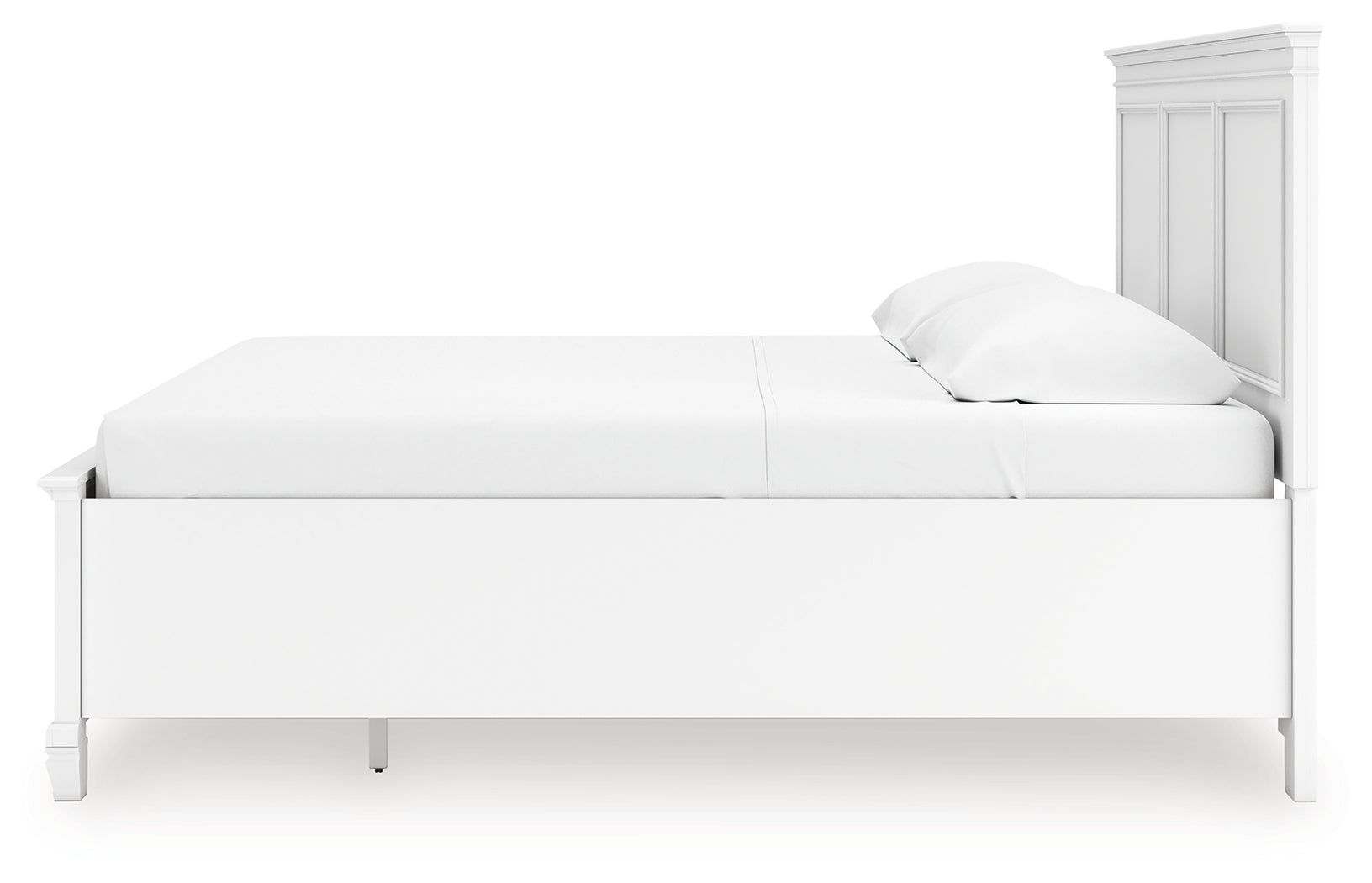 Fortman White King Panel Storage Bed