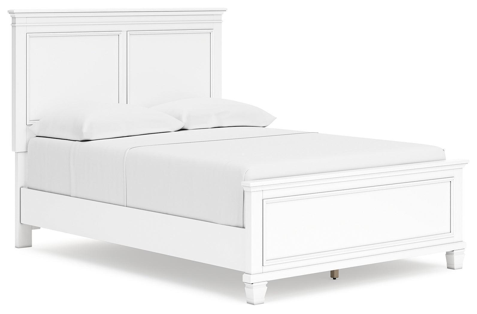 Fortman White Full Panel Bed - Full Size