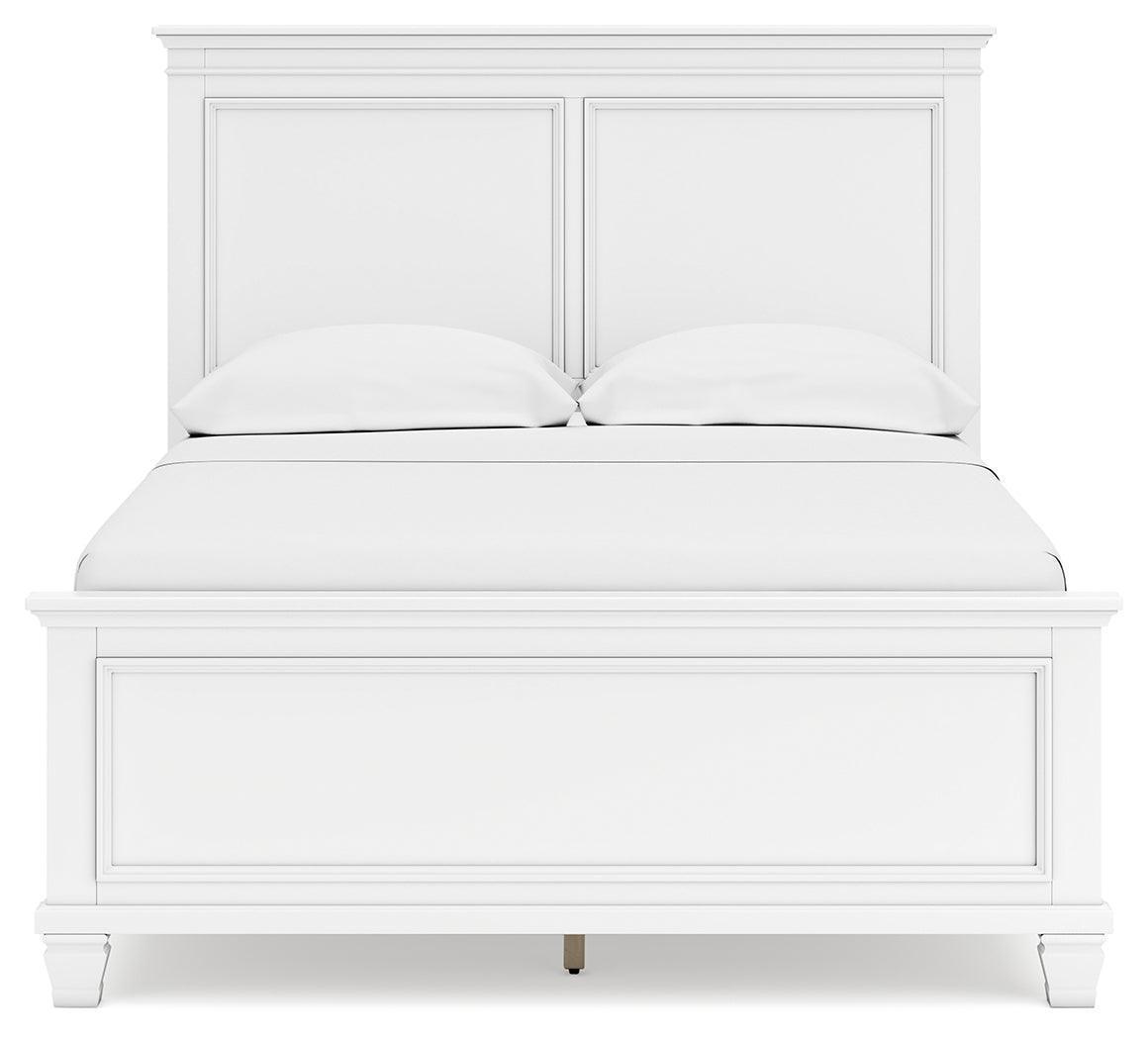 Fortman White Full Panel Bed - Full Size