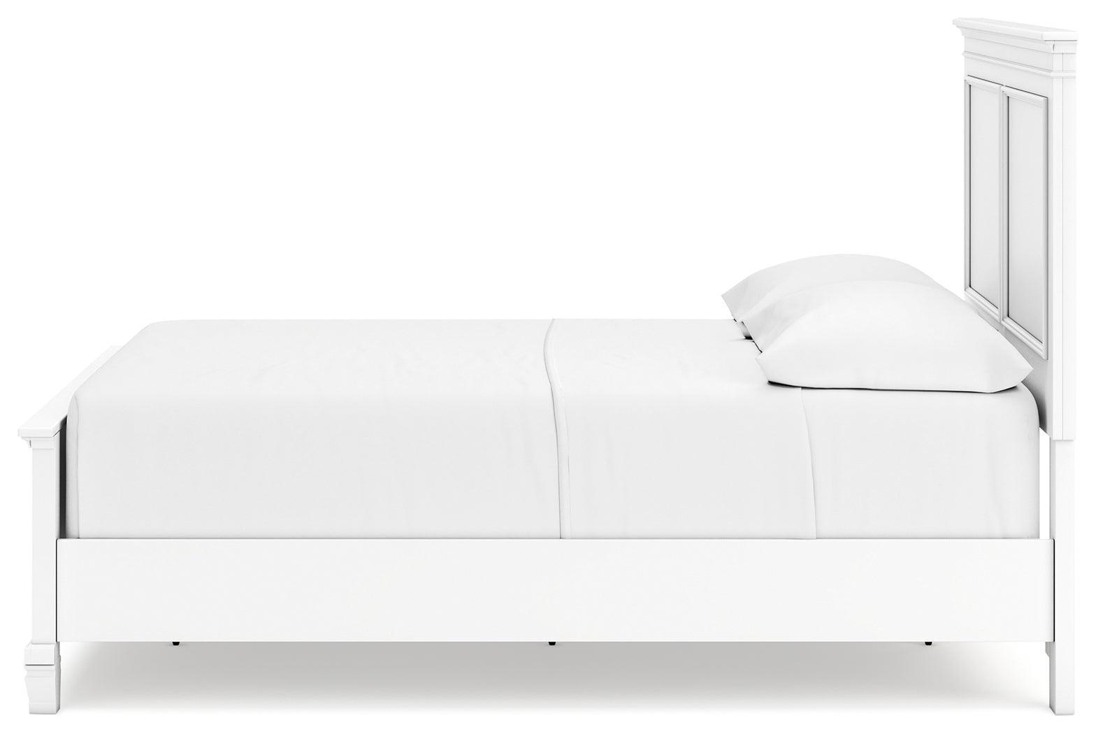 Fortman White Full Panel Bed - Full Size