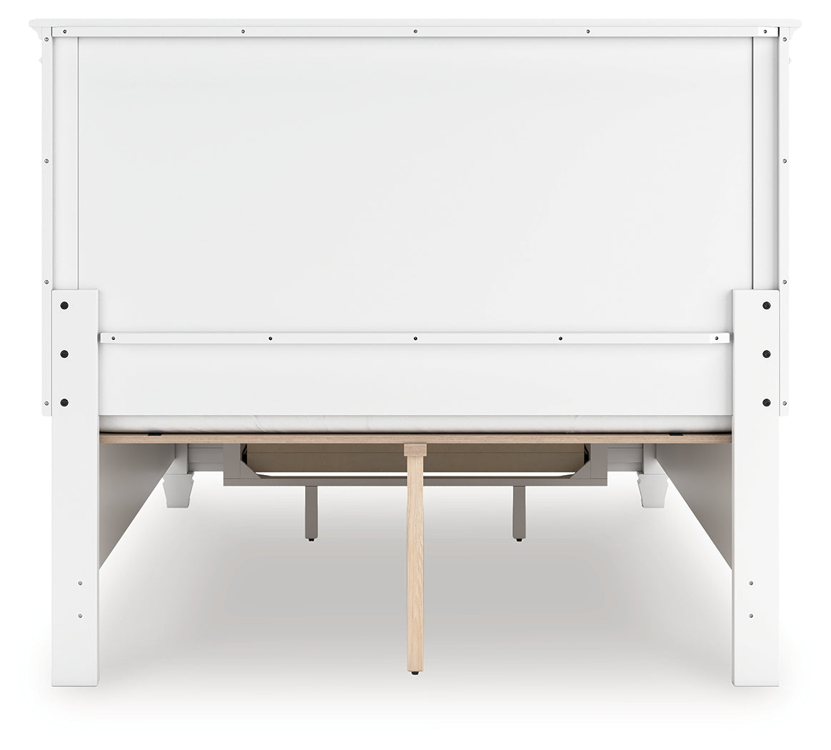 Fortman White Full Panel Storage Bed