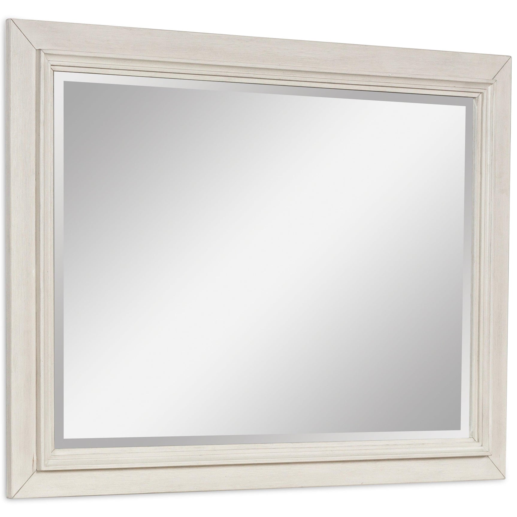 Shaybrock Antique White/Brown Bedroom Mirror