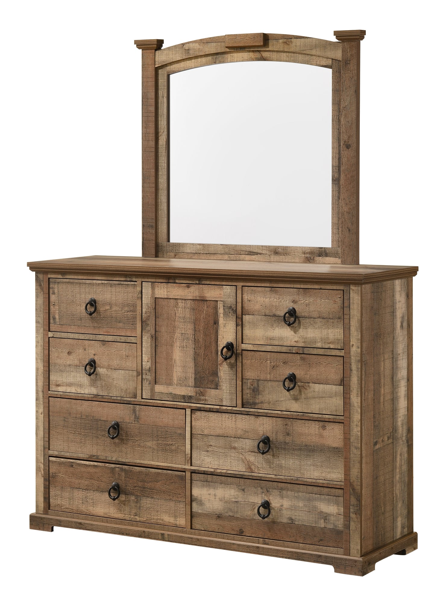 Ella-Mae Natural Dresser and Mirror from Ella Furniture