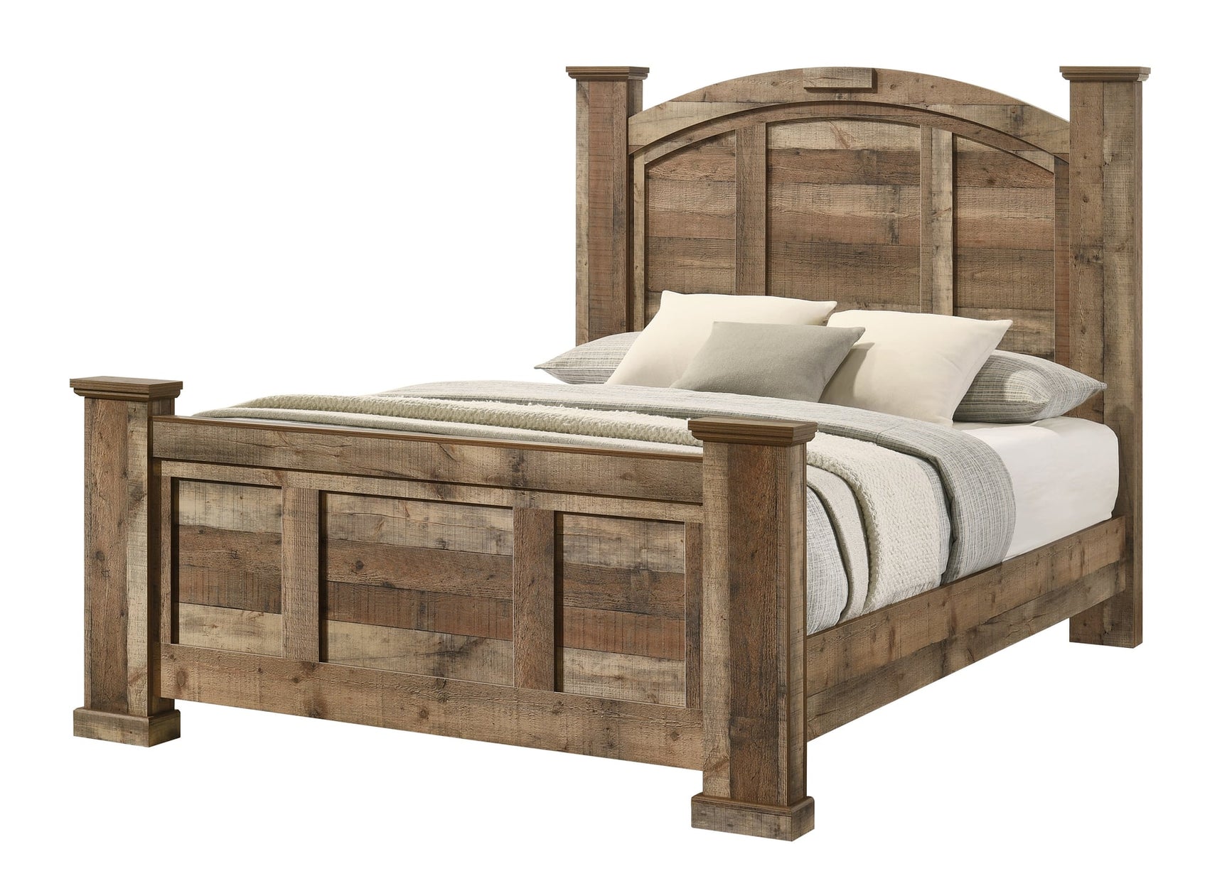 Ella-Mae Natural Poster King Bed from Ella Furniture