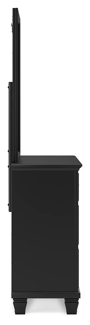 Lanolee Black Panel Storage Bedroom Set view 17