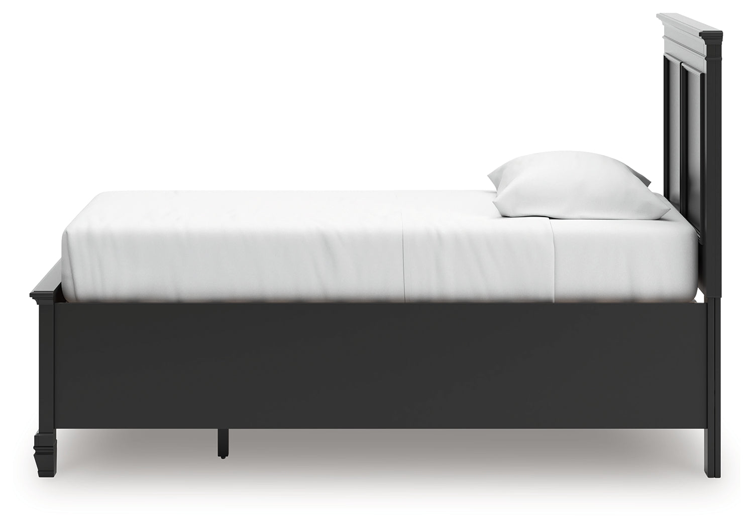 Lanolee Black Twin Panel Storage Bed